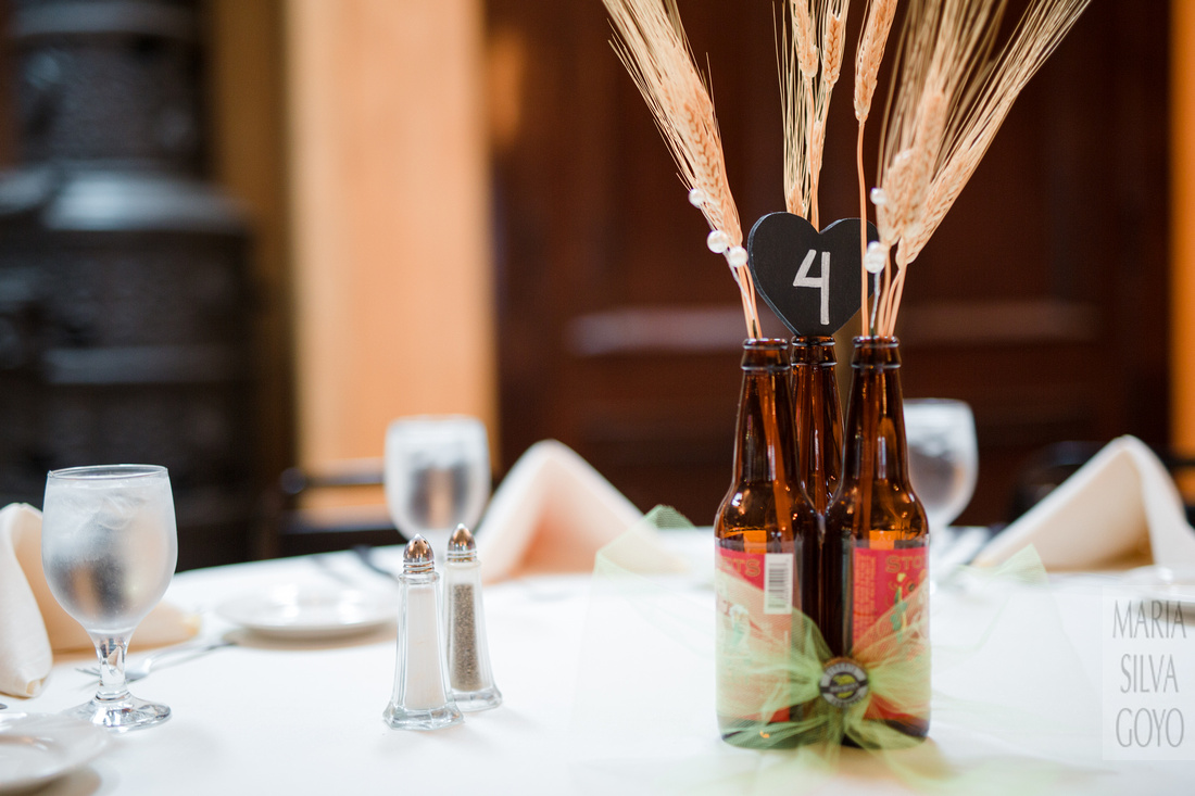 Stoudts Brewery Wedding Table details
