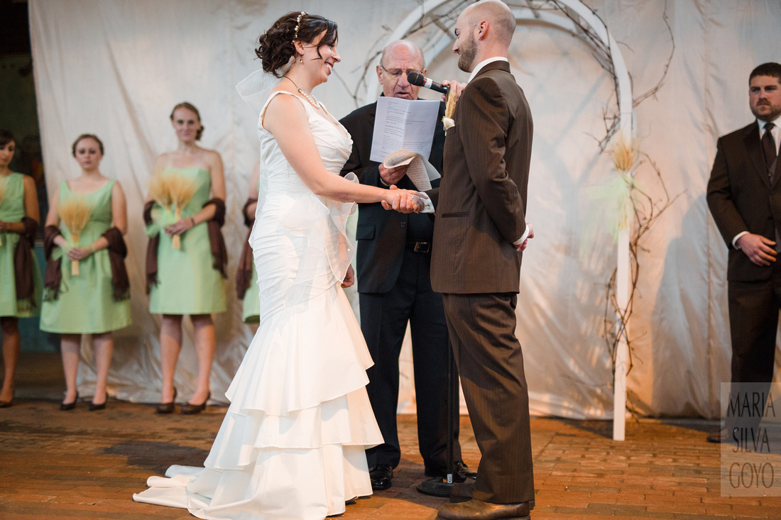Stoudts Brewery rings exchange during ceremony