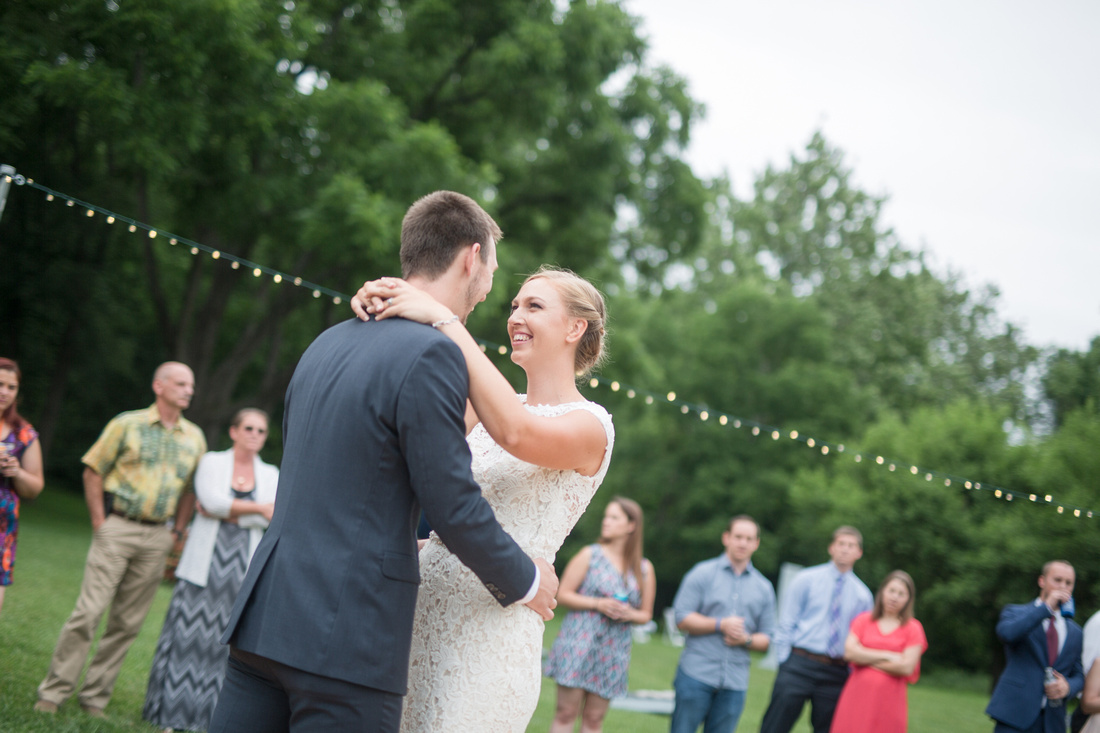 Outdoor first dance during wedding in Central PA