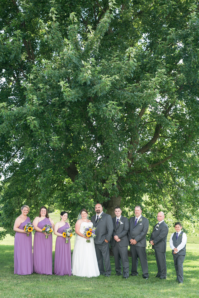 Bridal party at Stoltzfus Homestead