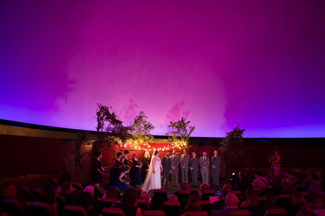 Wedding Ceremony overlook at Pittsburgh's Carnegie Science Center Planetarium
