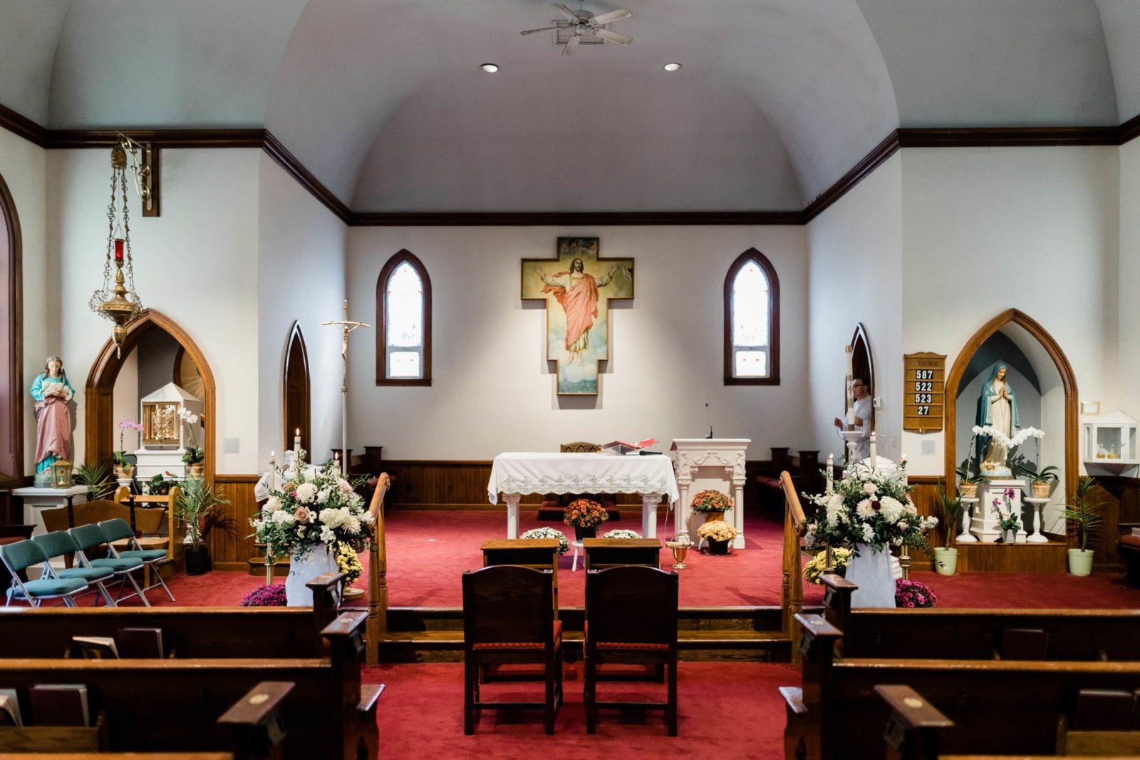 Saint Agnes church ceremony in Greenport NY