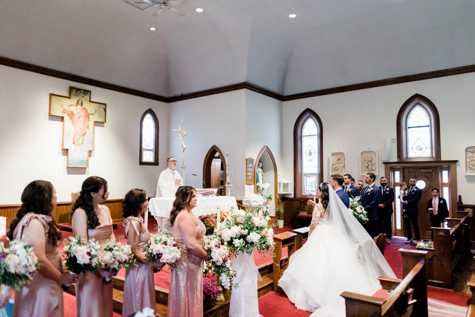 Saint Agnes church ceremony in Greenport NY