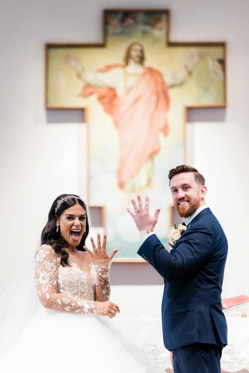 Saint Agnes church ceremony in Greenport NY