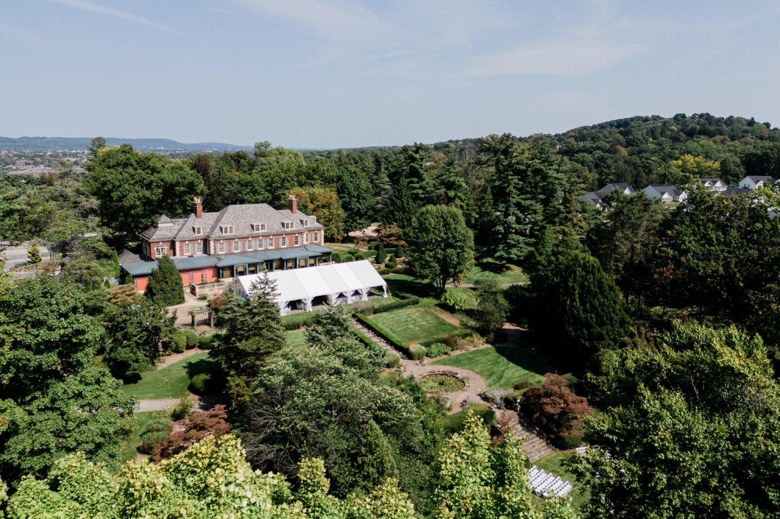 Aerial photo of Box Hill Mansion by Maria Silva Goyo Photography