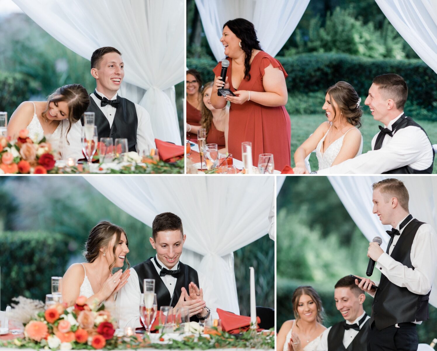 Collage of toasts photos